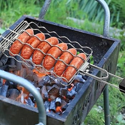Barbecue sausage grill basket