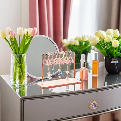 Earring hanger rack with mini hangers