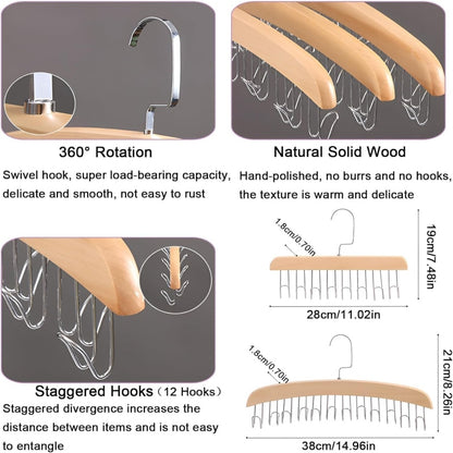 Wooden Hanger 8Hooks