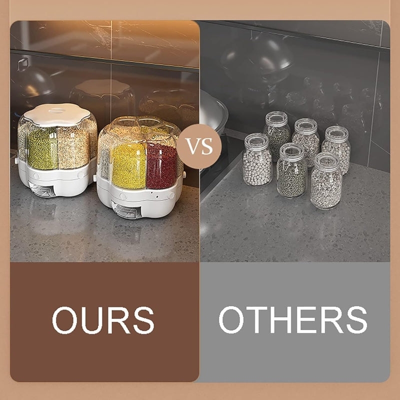 10Kg Rotating Flower Shape cereal dispenser