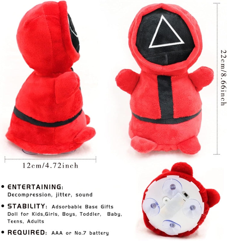 Squid game punch me stuffed toy