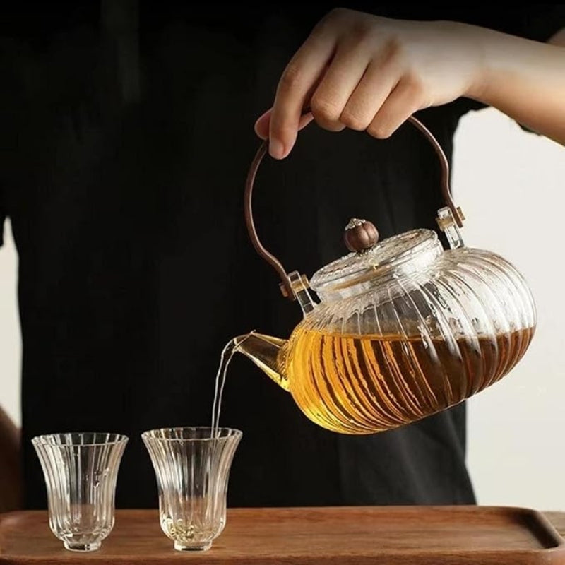Heat Resistant Japanese Style Glass Teapot