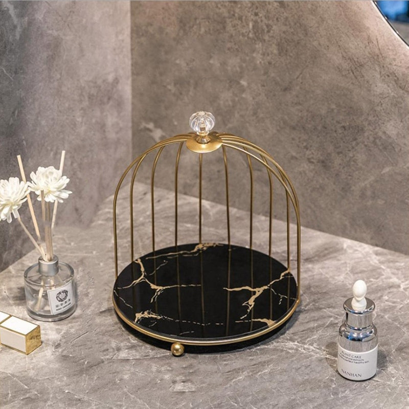 2 Tier Golden Vanity Cage