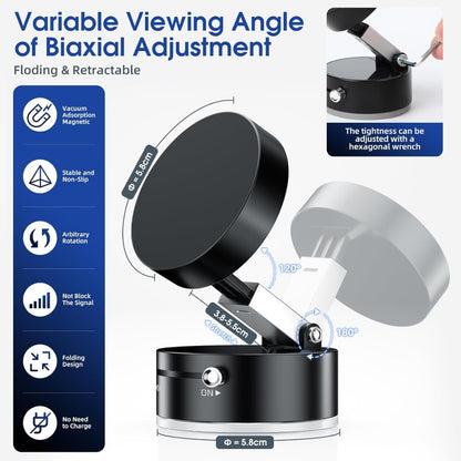 Vacuum Suction Magnetic Phone Holder