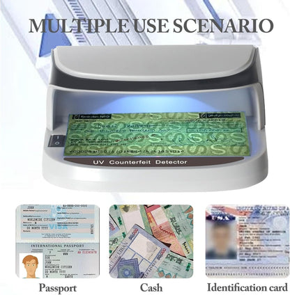 Uv money detector for fake banknotes