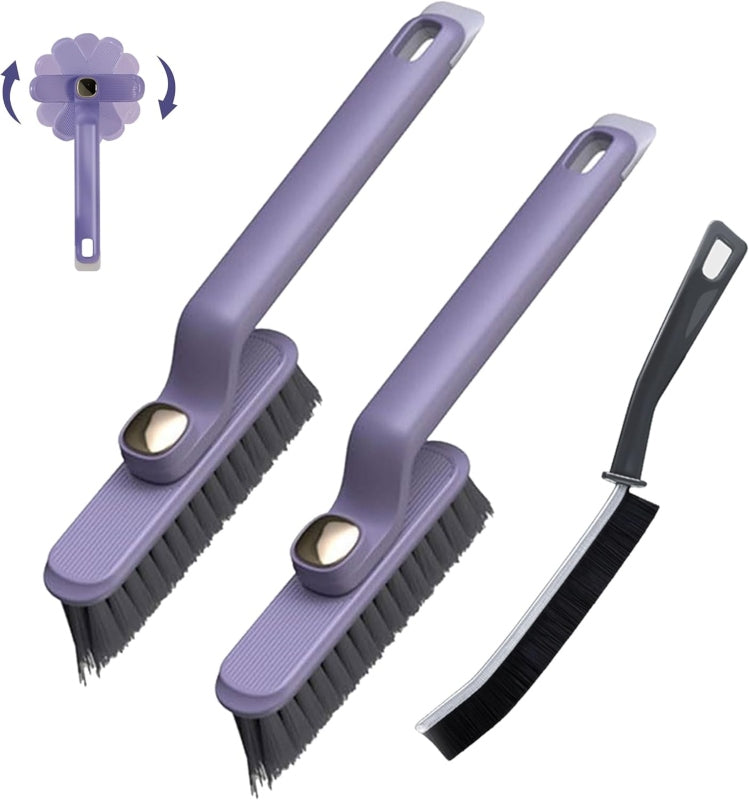 2in1 multi-function rotating crevice cleaning brush