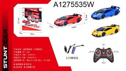 Remote control toy car wall climbing car