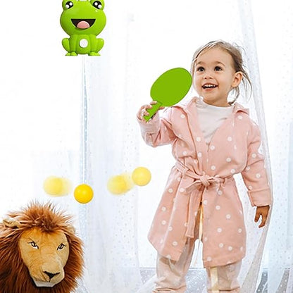 KIDS PING PONG TRAINER GAME WITH 2 ROCKETS