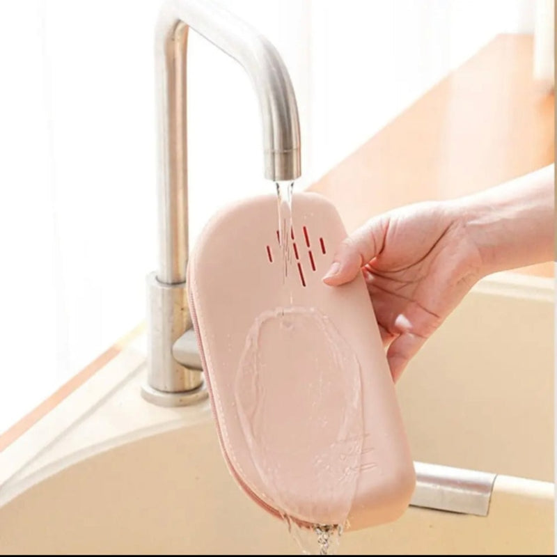 Silicone Makeup Brush Case Travelling  Waterproof Pouch