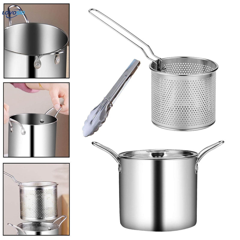 Fryer pot with stainer