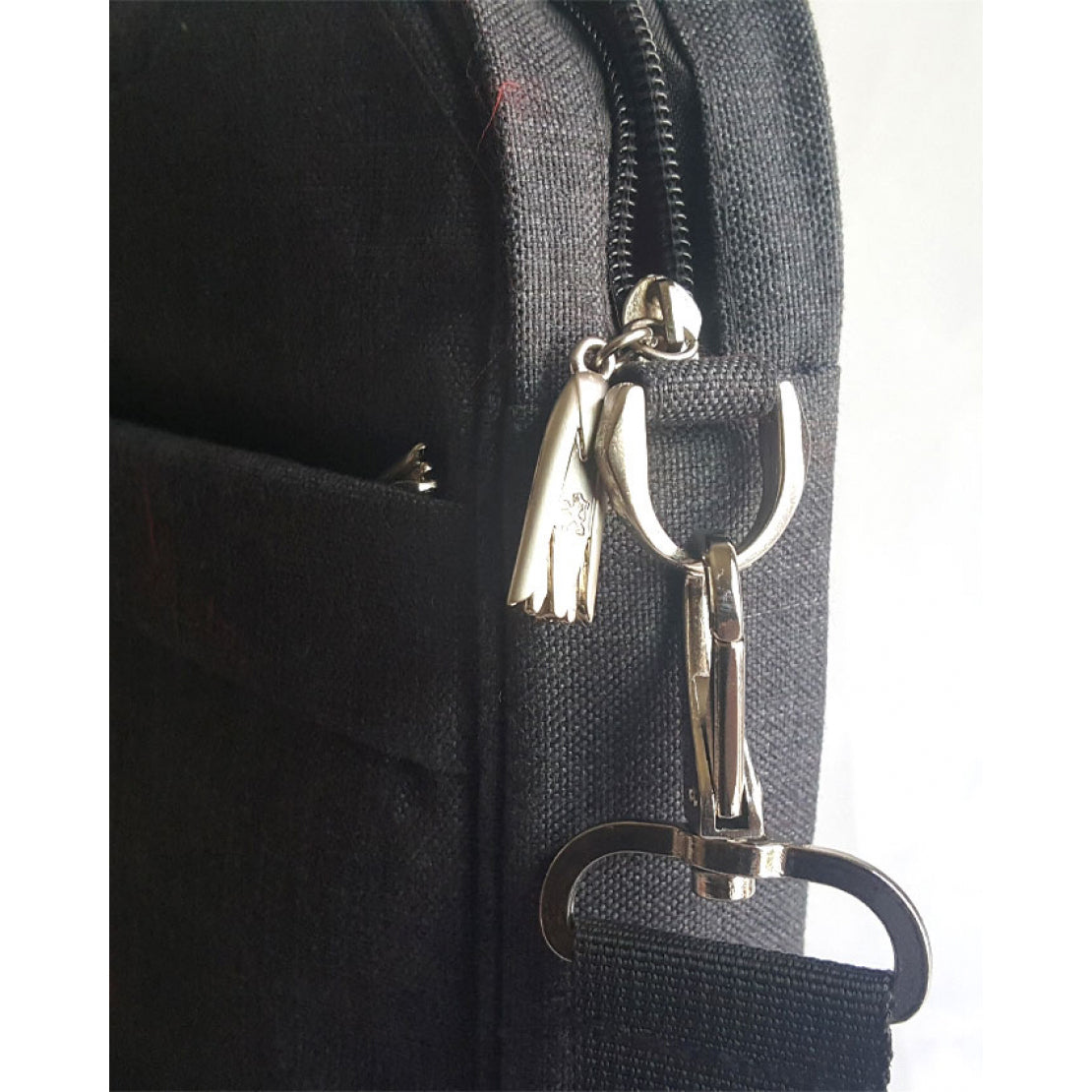 Frosted fabric offic , hand and totes 15.6 inch shoulder bag