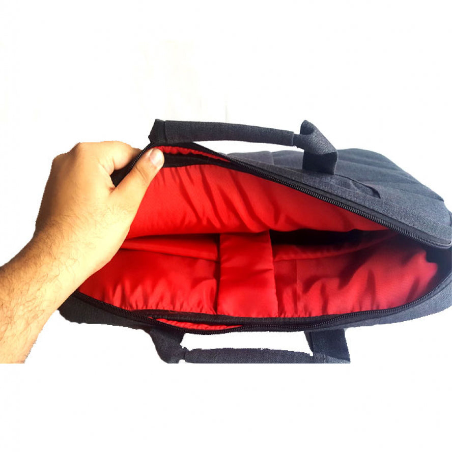 Frosted fabric offic , hand and totes 15.6 inch shoulder bag