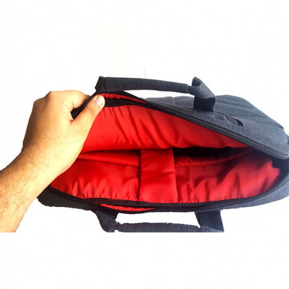 Frosted fabric offic , hand and totes 15.6 inch shoulder bag