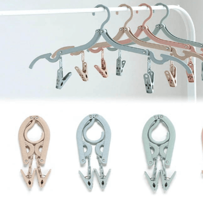 5 pcs portable travel cloth hanger