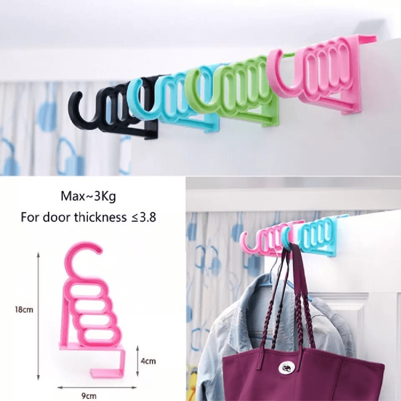2pcs multifunctional wardrobe hanging mini hook hanger