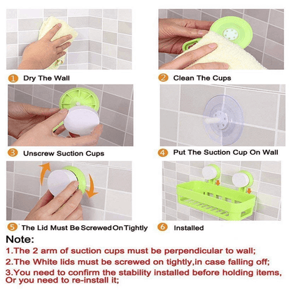 Suction cup multipurpose storage holder