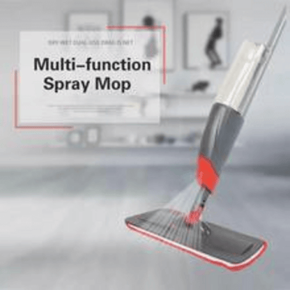 Self spray mop with micro fiber pad