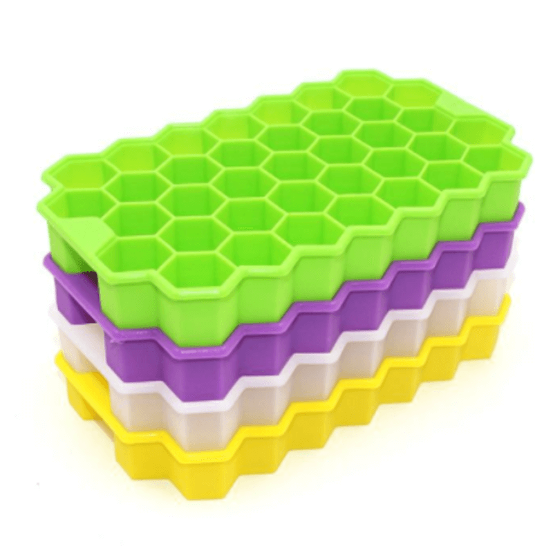 Reusable silicone ice honeycomb cube molds (2 pack)