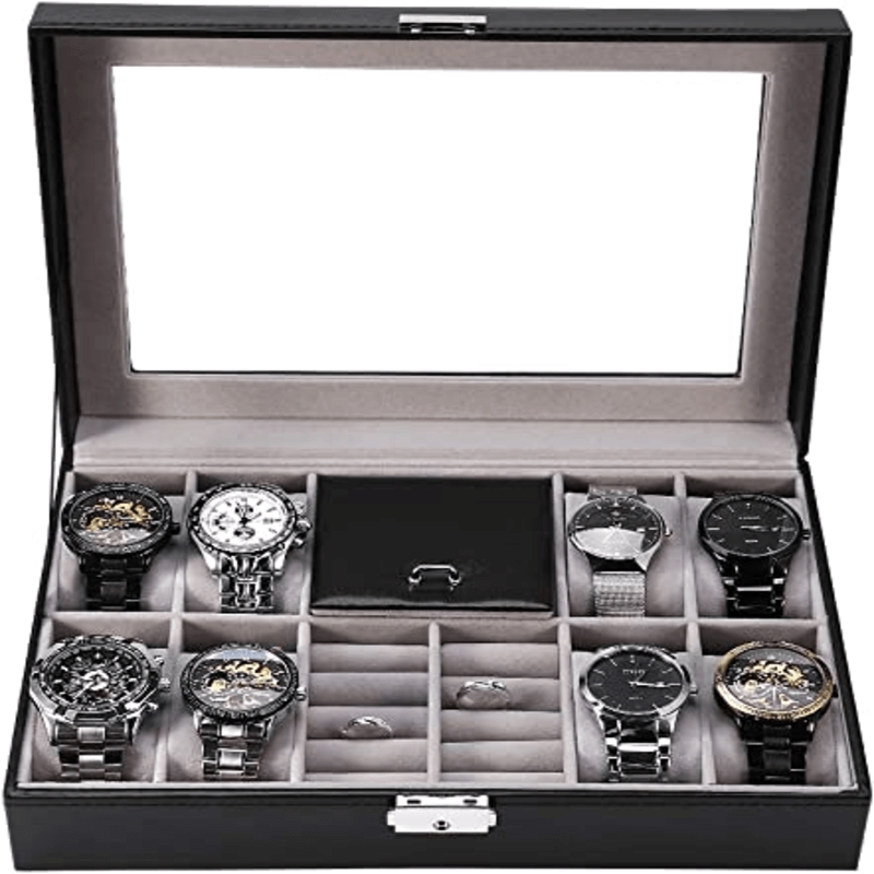 8 slots watch and ring storage case