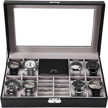 8 slots watch and ring storage case