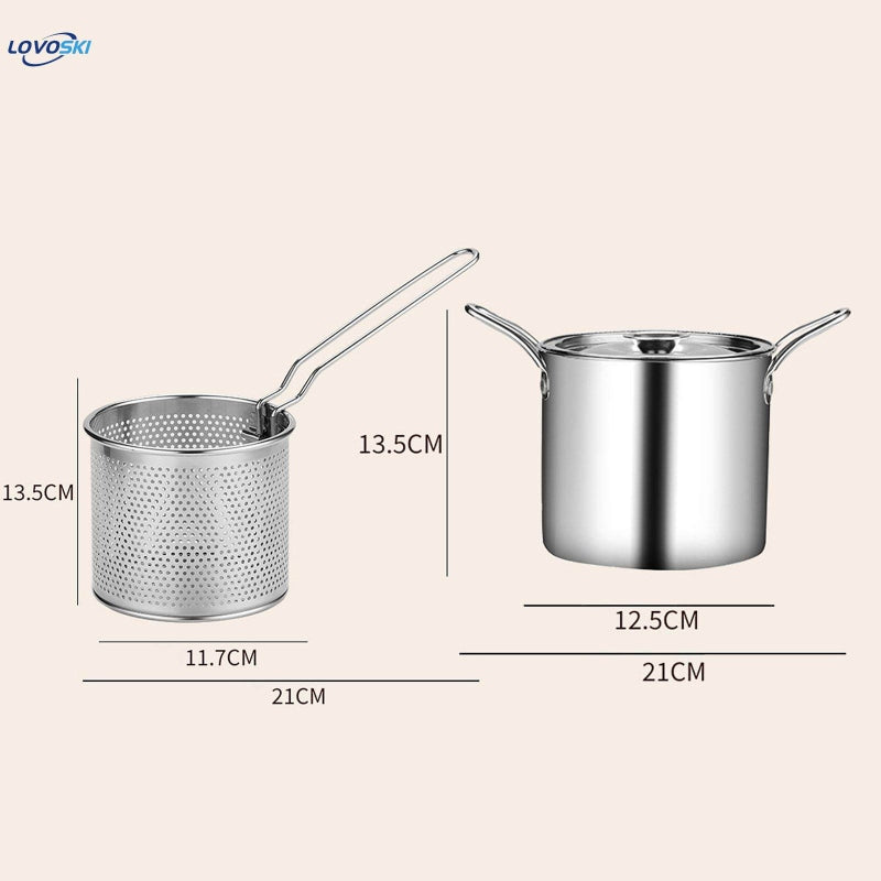 Fryer pot with stainer
