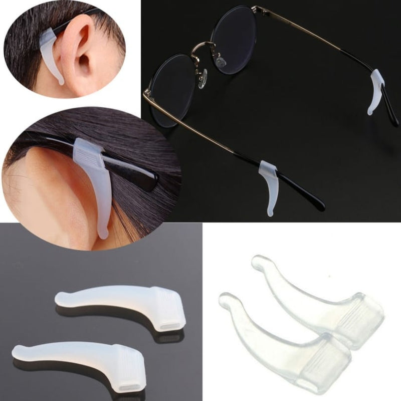 10pc set silicone anti slip ear hooks for glasses