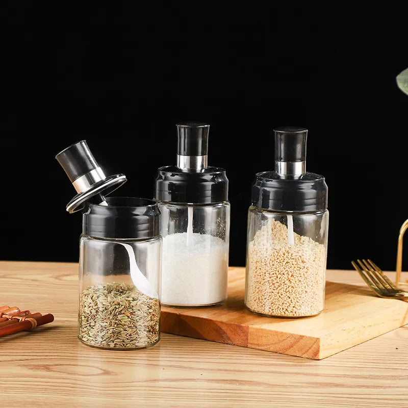 Glass Seasoning Bottle Spice Jar
