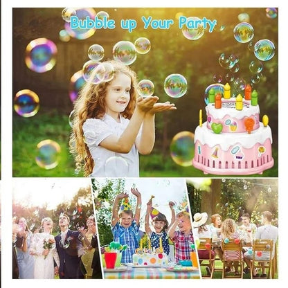 bubble  cake with lights.