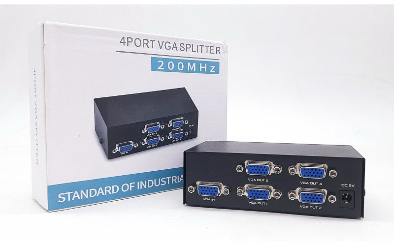 Vga splitter 4 port 200 mhz
