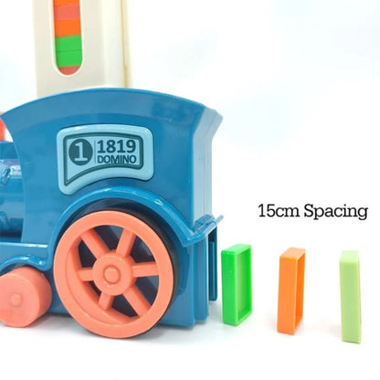 Battery operated dominos train