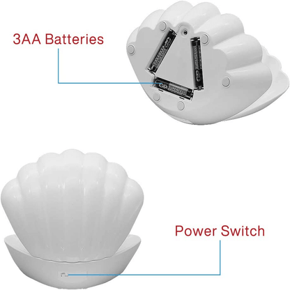 Rgb 8 colors changing pearl shell mood lamps