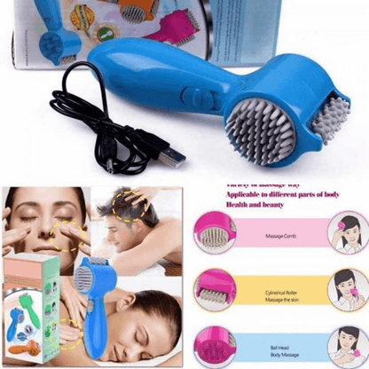 Usb powered multi function brain comfort massager