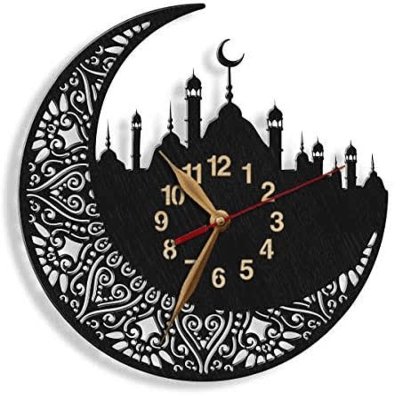 Kalma tayyaba wooden wall clock