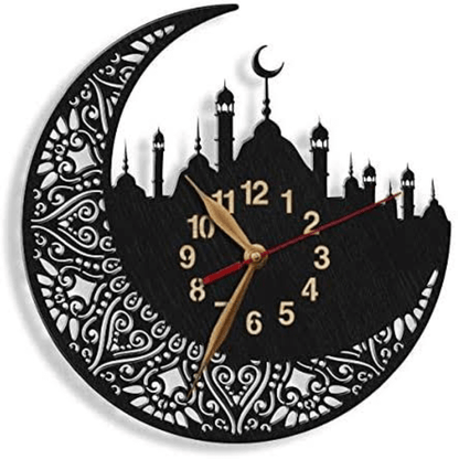 Kalma tayyaba wooden wall clock