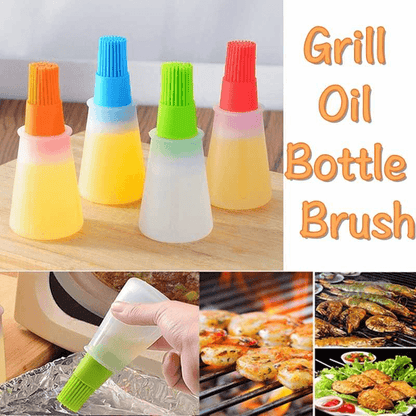 Silicone brush oil bottle pack of 2