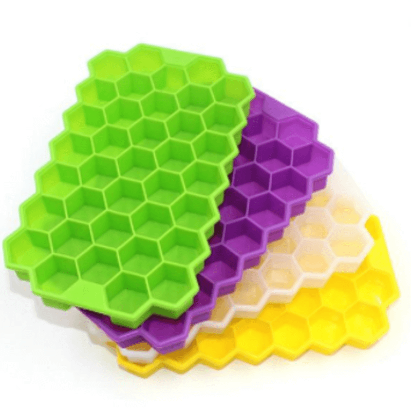 Reusable silicone ice honeycomb cube molds (2 pack)