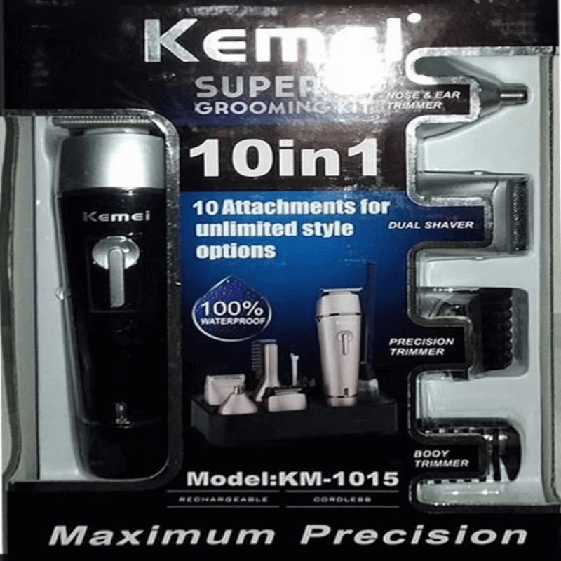 Kemei professional super grooming kit for men 10 in 1 km-1015