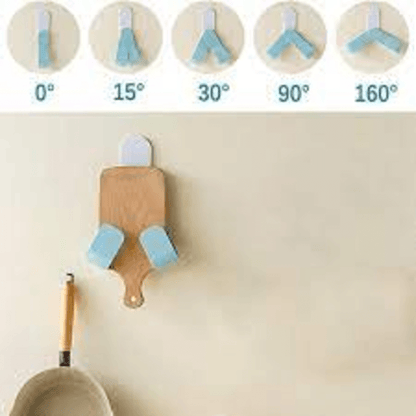 Self adhesive pot lid holder