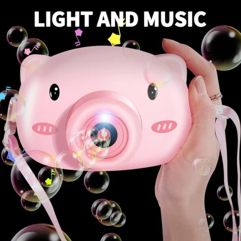 Bubble camera with lights sounds