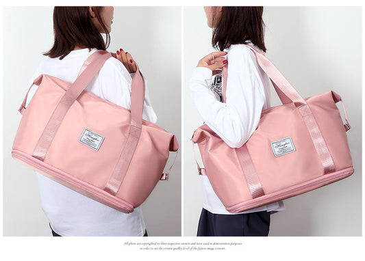 Expandable oxford pillow bag 