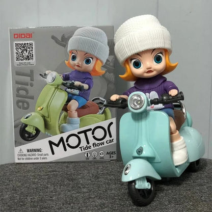 Vespa scooter doll with light sounds.