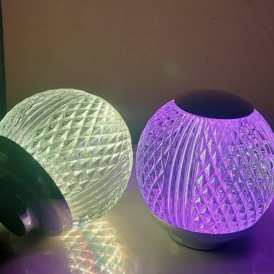 Glass round rgb lamp