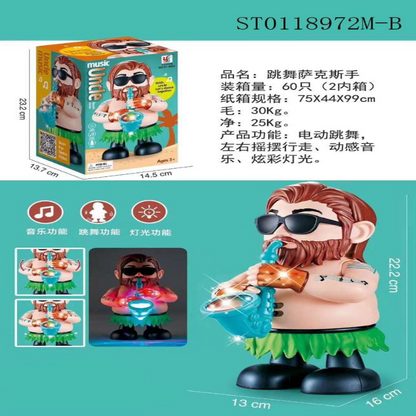 FUNNY DANCING UNCLE WITH LIGHT SOUNDS