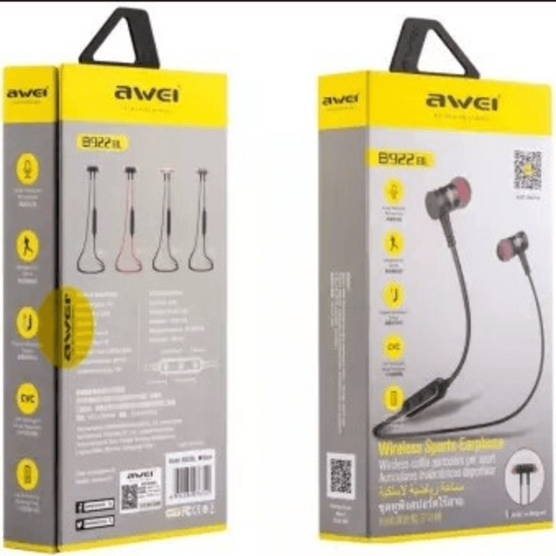 Wireless earphone magnetic lock awei b922bl