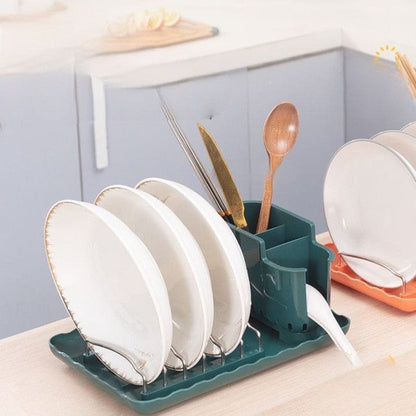 2in1 plastic plates holder and cutlery holder 