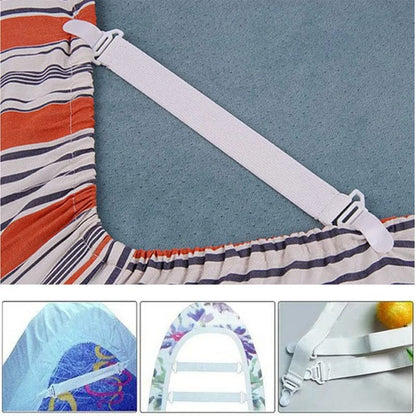 4pcs set adjustable bed sheet fixing clip