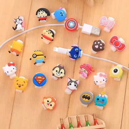 10pcs lot cartoon cable protector data line