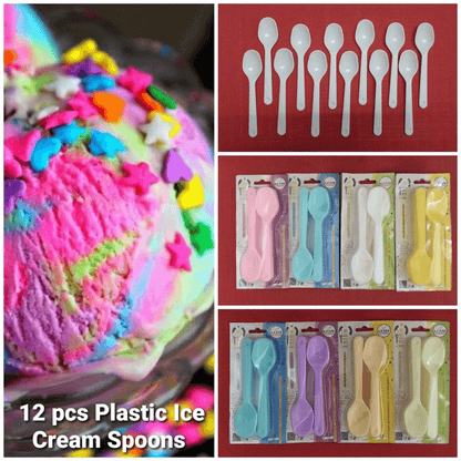 Set of 12 ice cream spoons