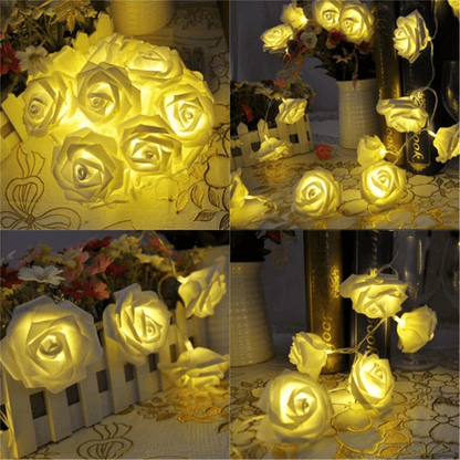 20 led string flowers