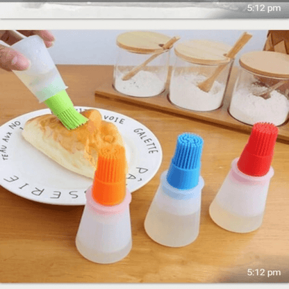 Silicone brush oil bottle pack of 2